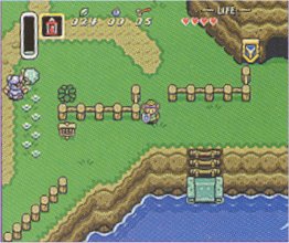Link avoiding an enemy